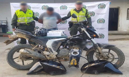 El procedimiento policial se llevó a cabo en la vía Puerto Rey  - Montería