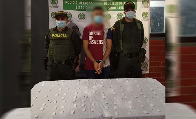 Capturado en el centro de Medellín cuando expendía sustancias estupefacientes