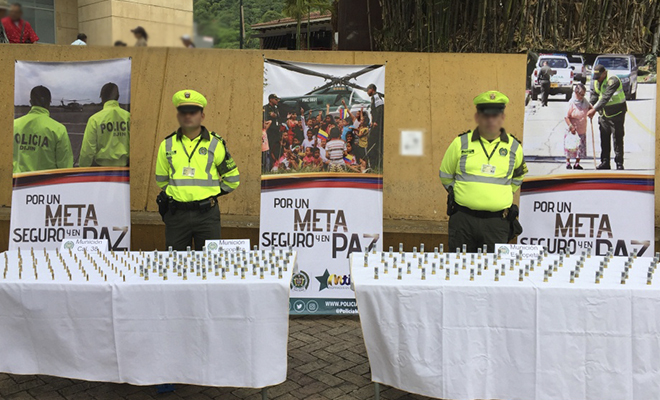 En-el Meta-la Policía Nacional-sorprendido-a-un hombre-transportando-munición ilegal