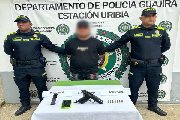 En Uribía cayó alias "Amarillo", quien era buscado por homicidio en Santa Marta 