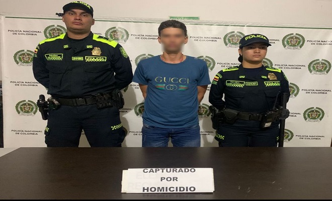 Capturado en flagrancia un hombre por el delito de homicidio