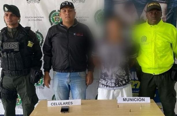 Capturado mediante orden judicial alias "Chinga", por el delito de homicidio en Buga Valle