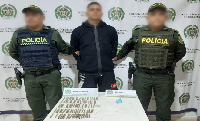 Capturado con 120 dosis de estupefacientes