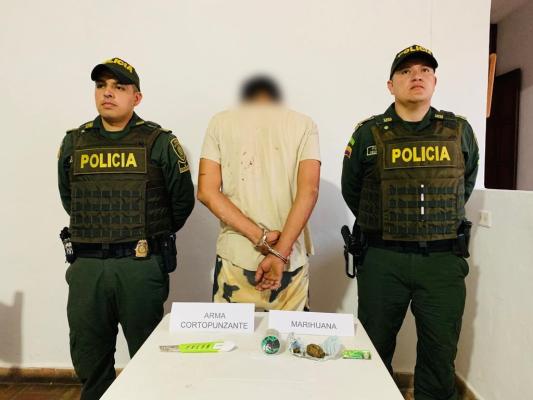 Capturado por porte de estupefacientes 