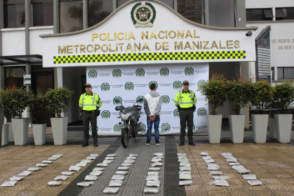 34 kilos de marihuana fueron incautados en  Manizales