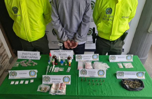 capturado un hombre por trafico de estupefacientes y porte ilegal