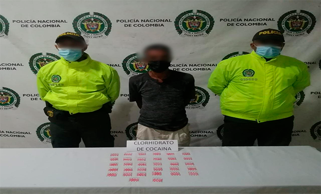 Capturado un hombre conocido como "Viejo" por Trafico, fabricación o porte de estupefacientes