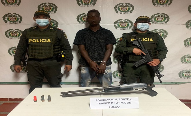 En Quibdó capturamos en flagrancia integrante de estructura delincuencial por porte ilegal