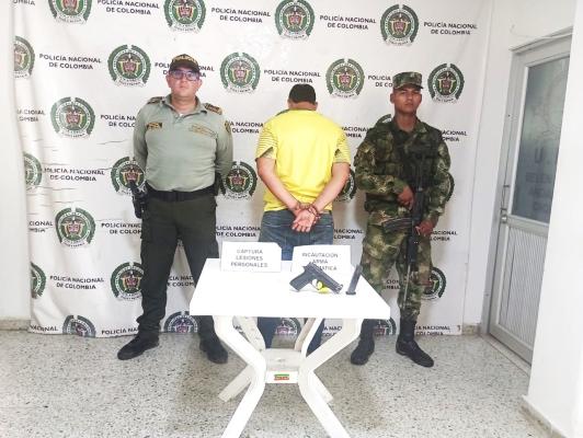 Capturado lesiones personales en Belén.