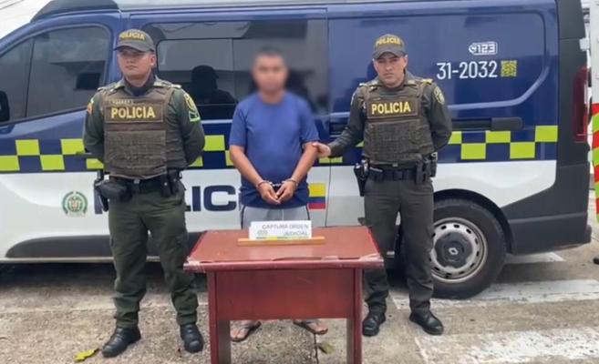 Capturamos a un hombre por orden judicial por el delito de homicidio agravado.  
