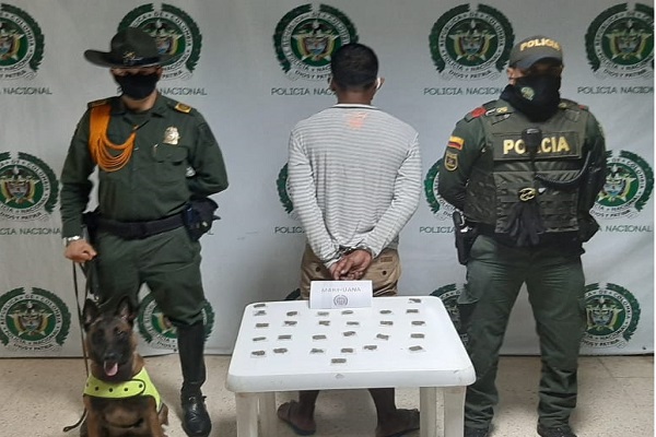 Un capturado por estupefacientes en Inírida