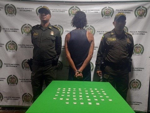 Ciudadano capturado en flagrancia por trafico de estupefacientes en el municipio de Génova