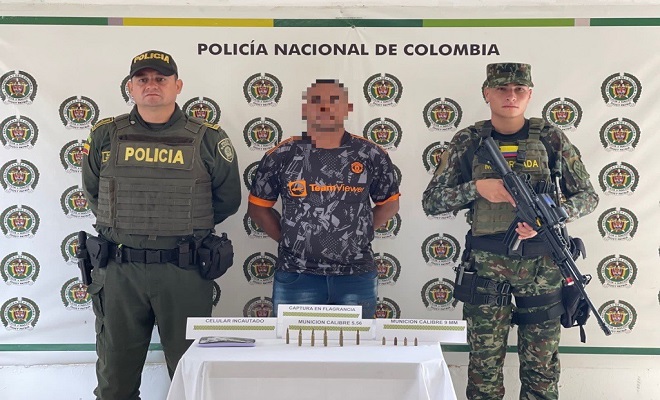 Capturado por porte ilegal de armas de fuego