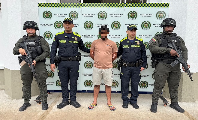 La Policía Nacional logró la captura de alias “La Mirla”, presunto financiero de la estructura criminal Luis José Solano Sepúlveda del Grupo Armado Organizado Ejército de Liberación Nacional (ELN).