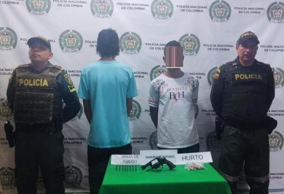 capturado y aprehendido por arma de fuego