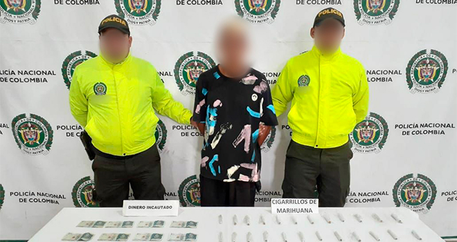 Capturado y estupefacientes.