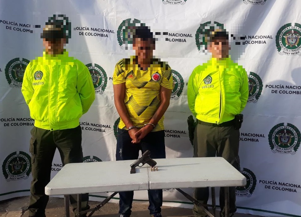 Capturamos a “Yeo” con una pistola Calibre 7.65 mm