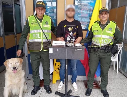 Dos hombres fueron capturados por tráfico de estupefacientes