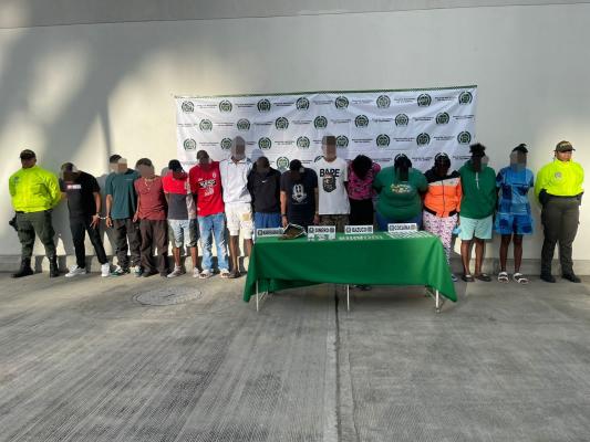 Mediante 11 diligencias de allanamientos se logra la captura de 14 personas dedicadas al tráfico de estupefacientes