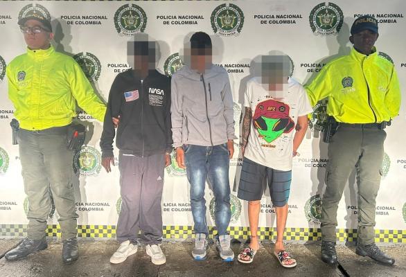 Tres presuntos integrantes de la estructura “La Inmaculada”, fueron capturados en Tuluá por homicidio agravado