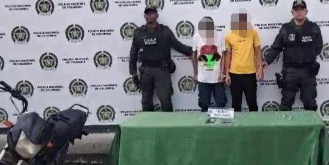 El GAULA de la Policía Valle logra la captura en flagrancia de dos presuntos extorsionistas en el barrio Laureles del municipio de Tuluá