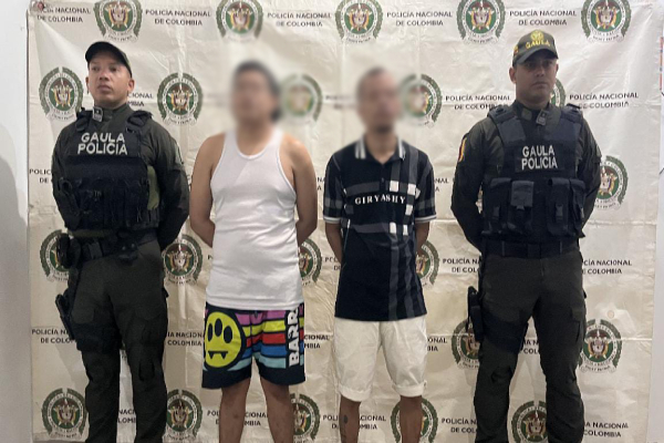 10 capturas por orden judicial por los delitos de concierto para delinquir con fines de extorsión y extorsión agravada.