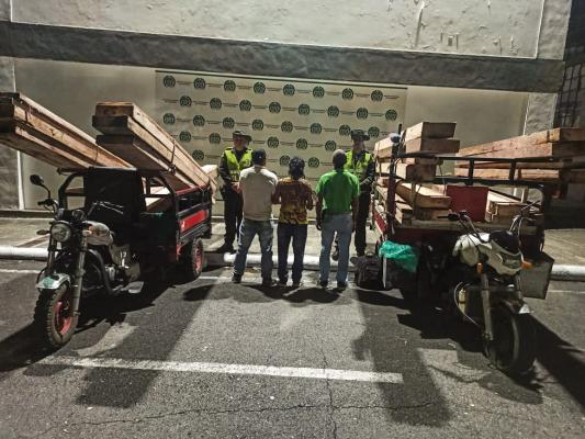 Capturadas tres personas por aprovechamiento ilegal de recursos naturales