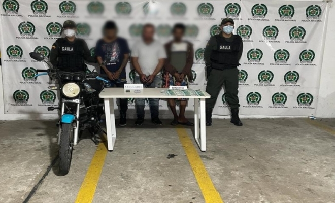 Se evitó el pago del dinero producto de las intimidaciones a un comerciante. 