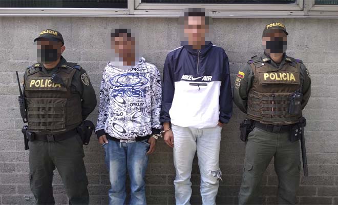 capturados por fleteo en el barrio belén