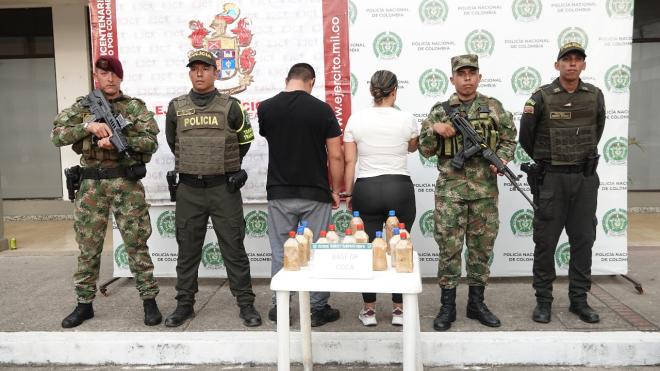 Autoridades capturaron a un hombre y una mujer