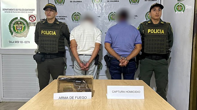 Dos hombres capturados por el homicidio de un agricultor en Santander