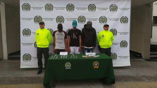 capturados con estupefaciente