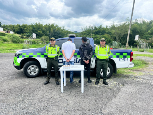 Dos hombres fueron capturados por tráfico de estupefacientes