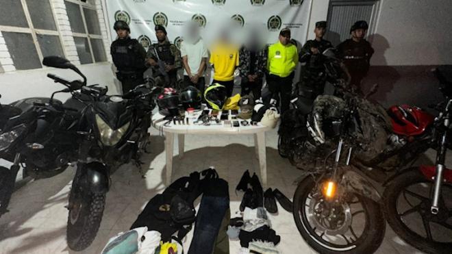 Capturados en flagrancia cuatro presuntos integrantes del grupo delincuencial ‘Los Juanitos’ 