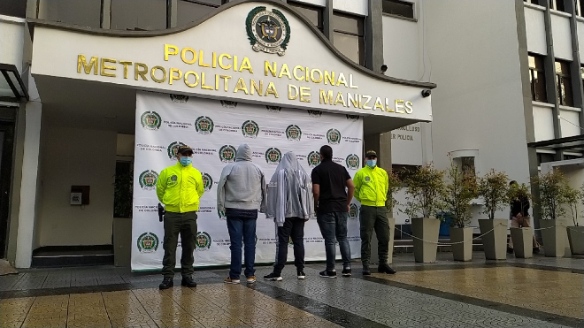 Con la operación “Argentinos” fueron capturados en Manizales tres delincuentes reincidentes