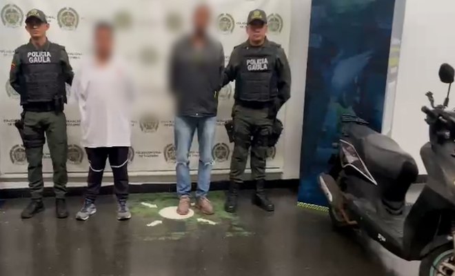 5 personas capturadas en flagrancia, exigían altas sumas de dinero a comerciantes en Medellín