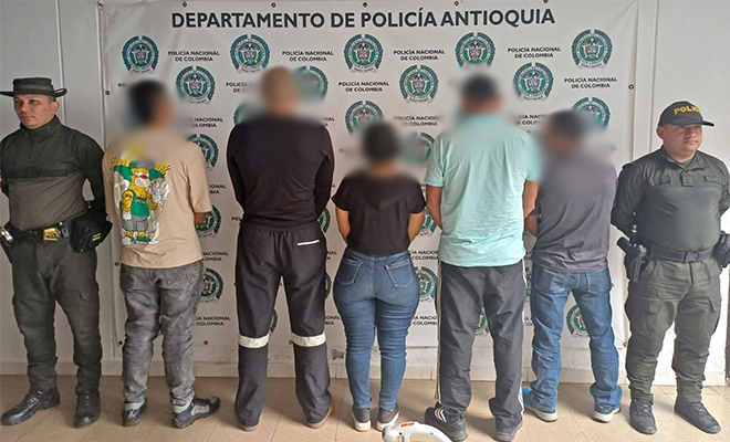 Capturadas cinco personas involucradas en minería ilegal en Fredonia, Antioquia