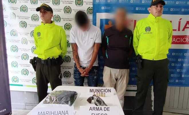 La Policía Nacional en Tolima logró la captura de dos sujetos por porte ilegal de armas de fuego 