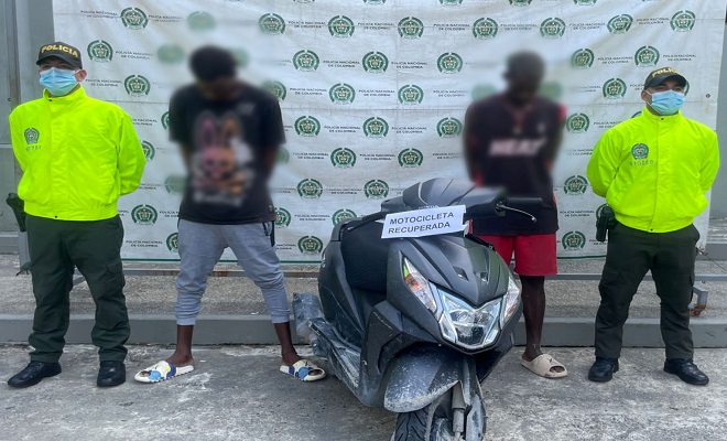 Dos capturados en Quibdó por receptación