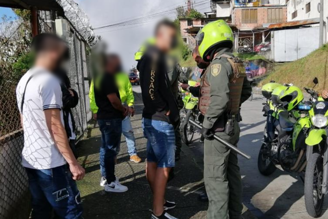 Fueron capturados dos hombres en Manizales por la seccional de tránsito y transporte