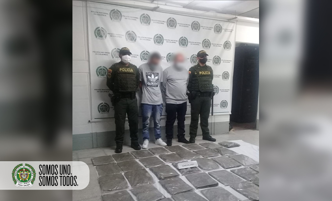 captura e incautación de marihuana