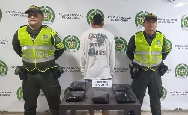 Cargaba entre sus pertenencias 5700 gramos del alucinógeno vegetal