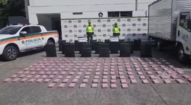 Una tonelada del estupefaciente sería comercializada en el centro del país.