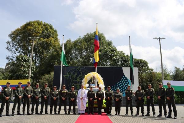 Conductores de la Policía Nacional rinden homenaje a la Virgen del Carmen