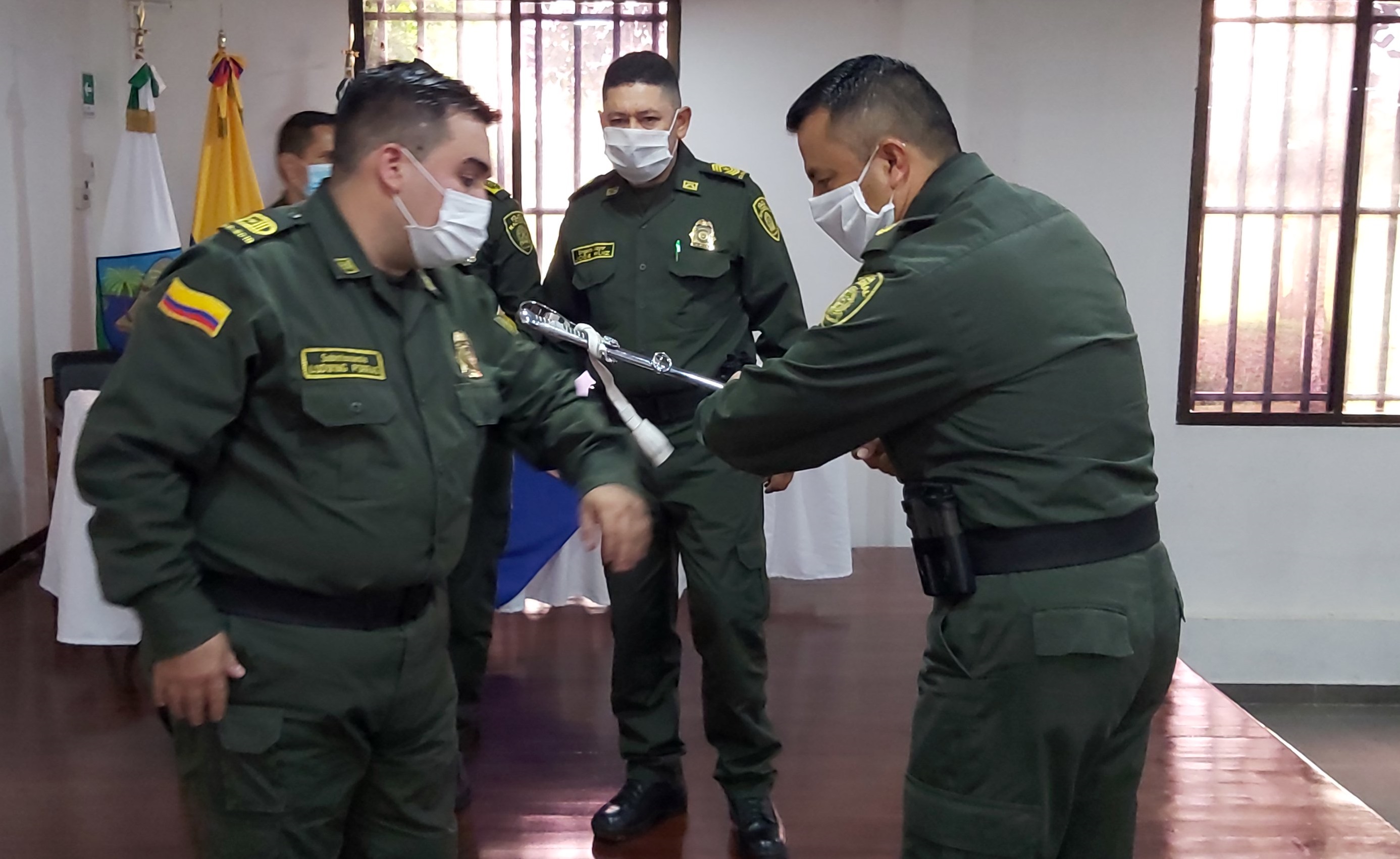 A tres integrantes del nivel ejecutivo de la policía se les impuso el nuevo grado 