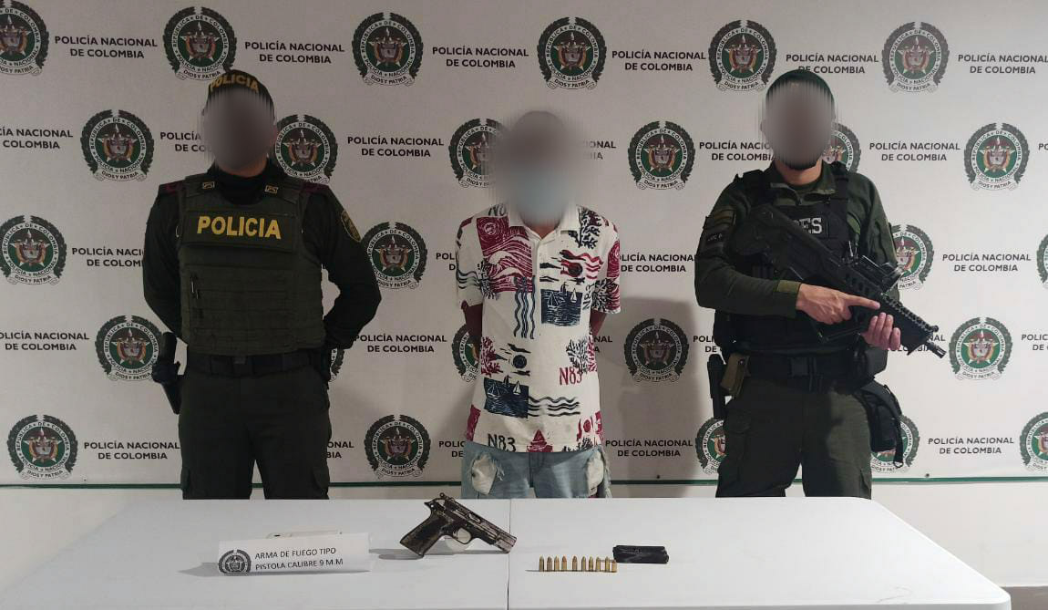 Ofensiva contra el porte ilegal de arma de fuego, deja como una persona capturada en el Archipiélago