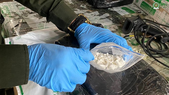 clorhidrato de cocaina hallado