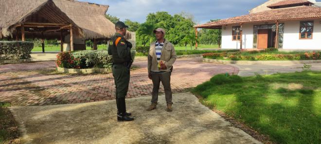Con visitas a fincas grupo de Carabineros fortalece acciones contra el abigeato en Bolívar.