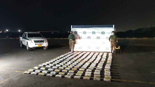 Controles en puerto de barranquilla permiten incautación de 202 kilos de cocaína