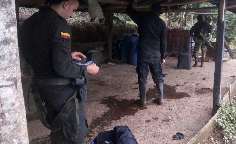 Desmantelado-laboratorio-para-procesar-base-de-coca.